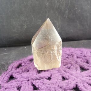 Smoky Quartz Top Polished Self Standing Crystal Point Gemstones Stones Crystals Natural Smokey Tower Standing Generator