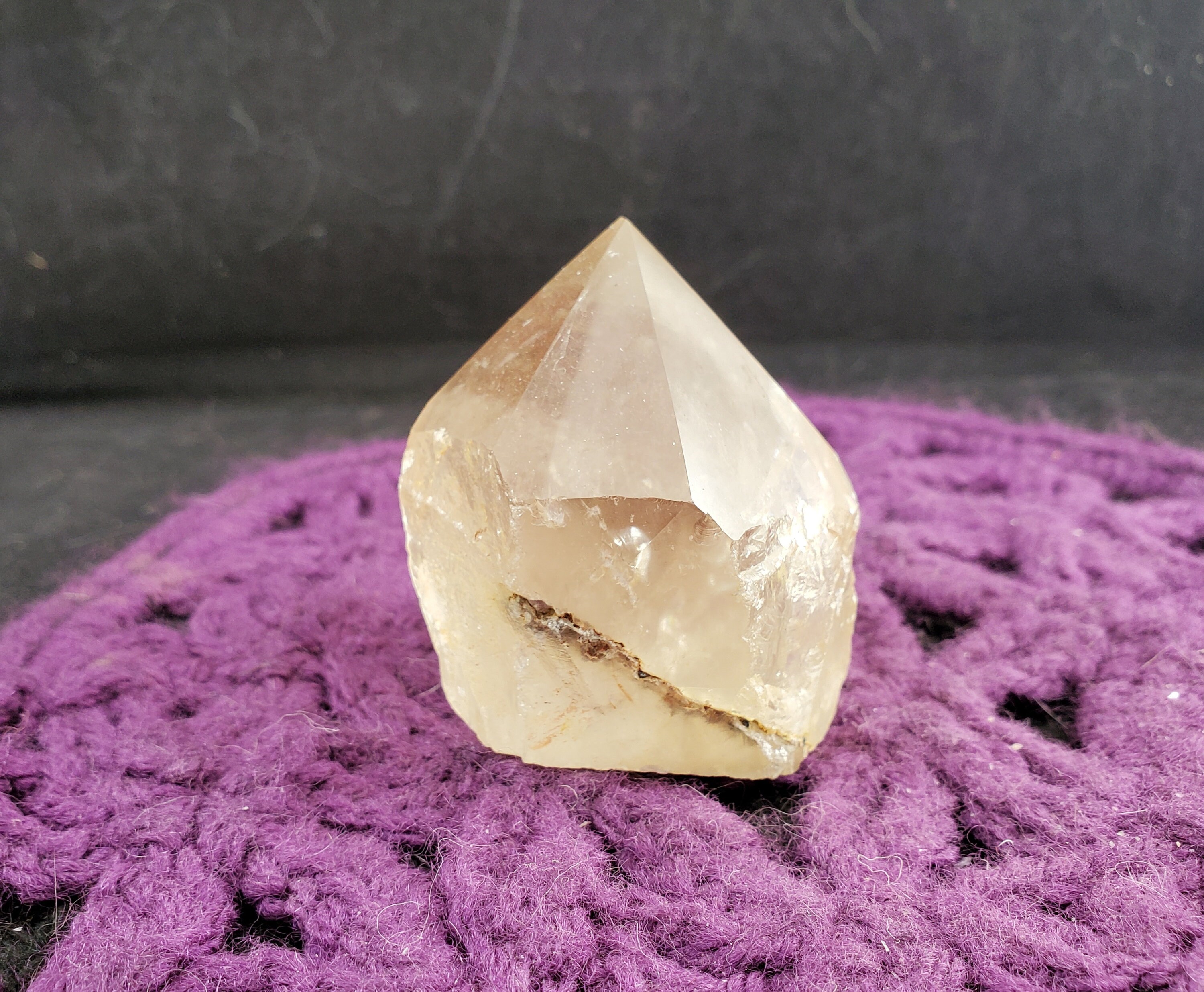 Smoky Quartz Top Polished Self Standing Crystal Point Gemstones Stones Crystals Natural Smokey Tower Standing Generator