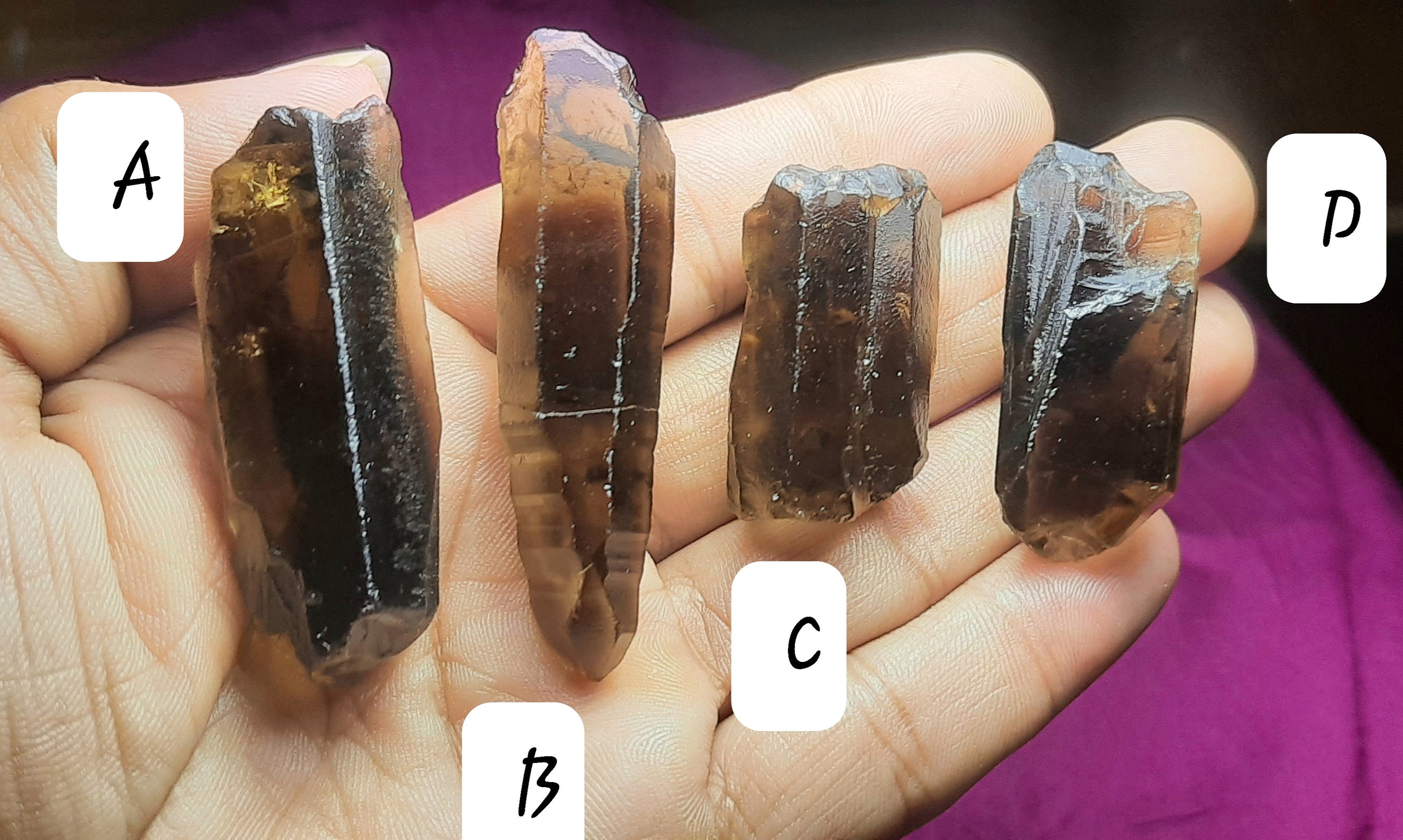 Smoky Quartz Unpolished Rough Gemstone,bio Smoky Gemstone,healing Smoky Slice,smoky Slab,smoky Specimen,smoky Quartz Point,crystal Raw Point