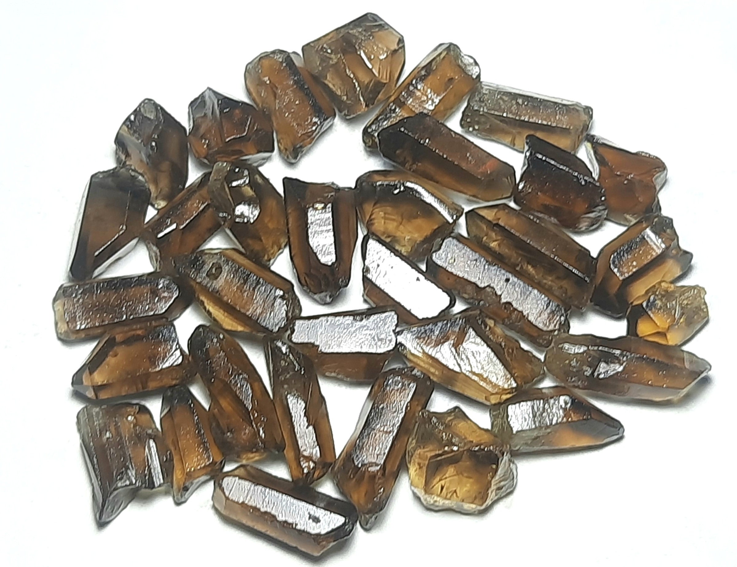 Unpolished Smoky Quartz Rough Gemstone: Bio Healing Crystal Point