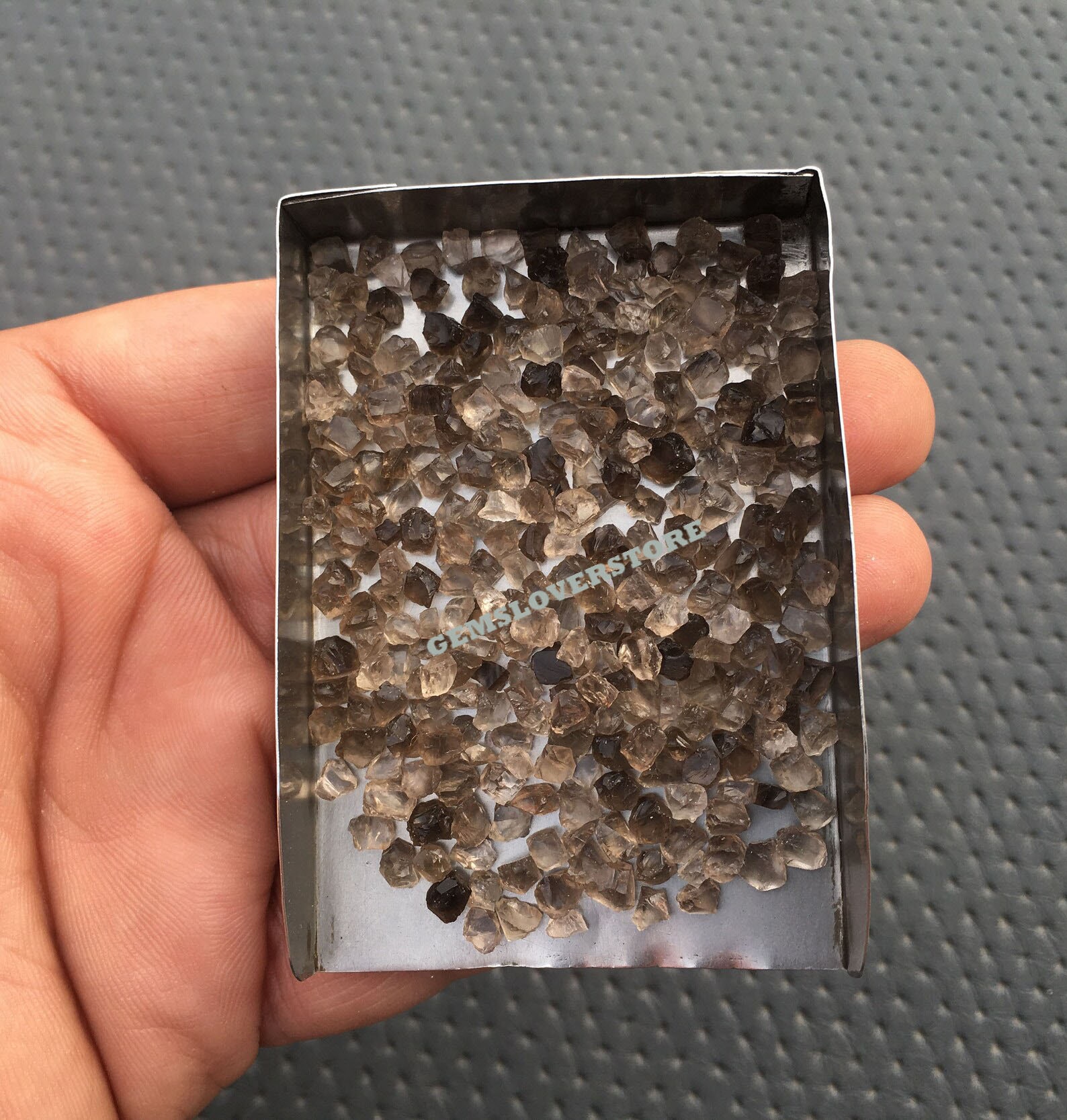 50 Tiny Smoky Quartz Rough Crystals: Natural Brown Gemstone (2-4 Mm)