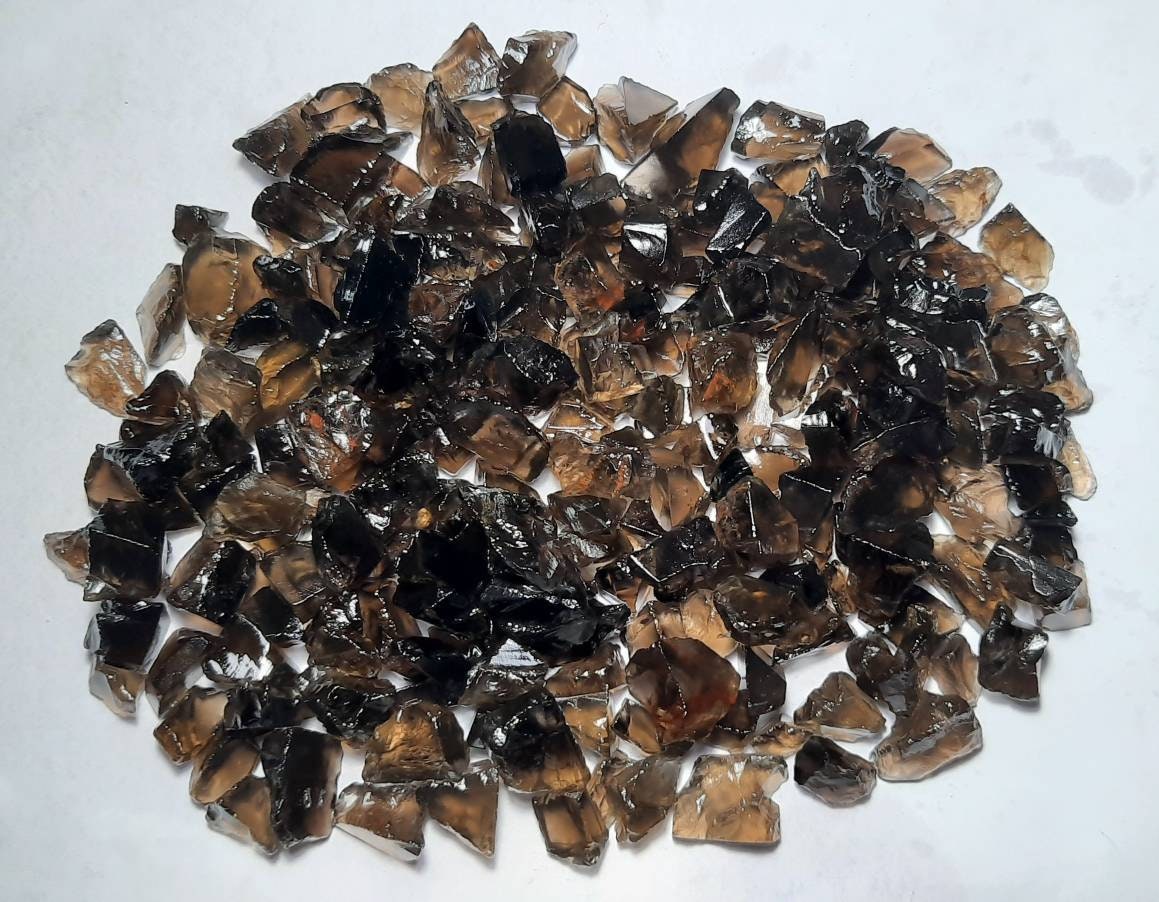 Aaa Smoky Quartz Rough Gemstone Specimens (6x4 To 15x20 Mm) Aaa Smoky Quartz Rough Gemstone Specimens (6x4 To 15x20 Mm)