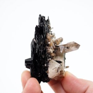 Aegirine, Smoky Quartz, Orthoclase Malawi - Crystal Cluster Mineral Specimen