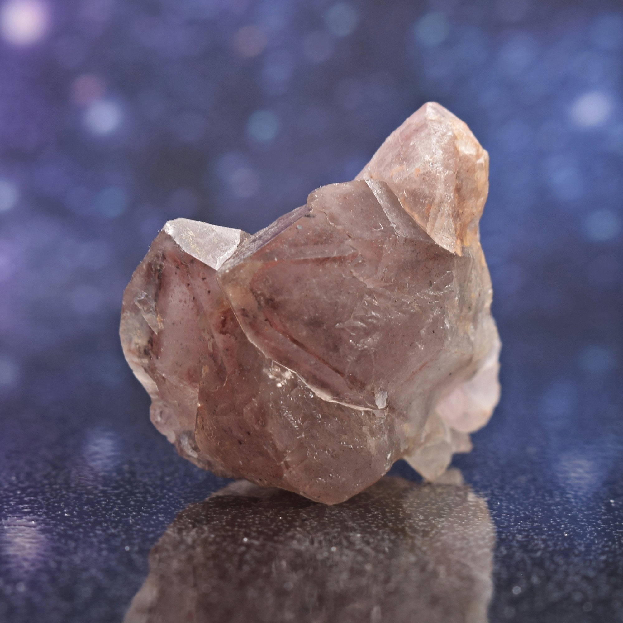 Botanic Red Hematoid Smoky Quartz Cluster From Congo | 1.98" | 46.4 Grams