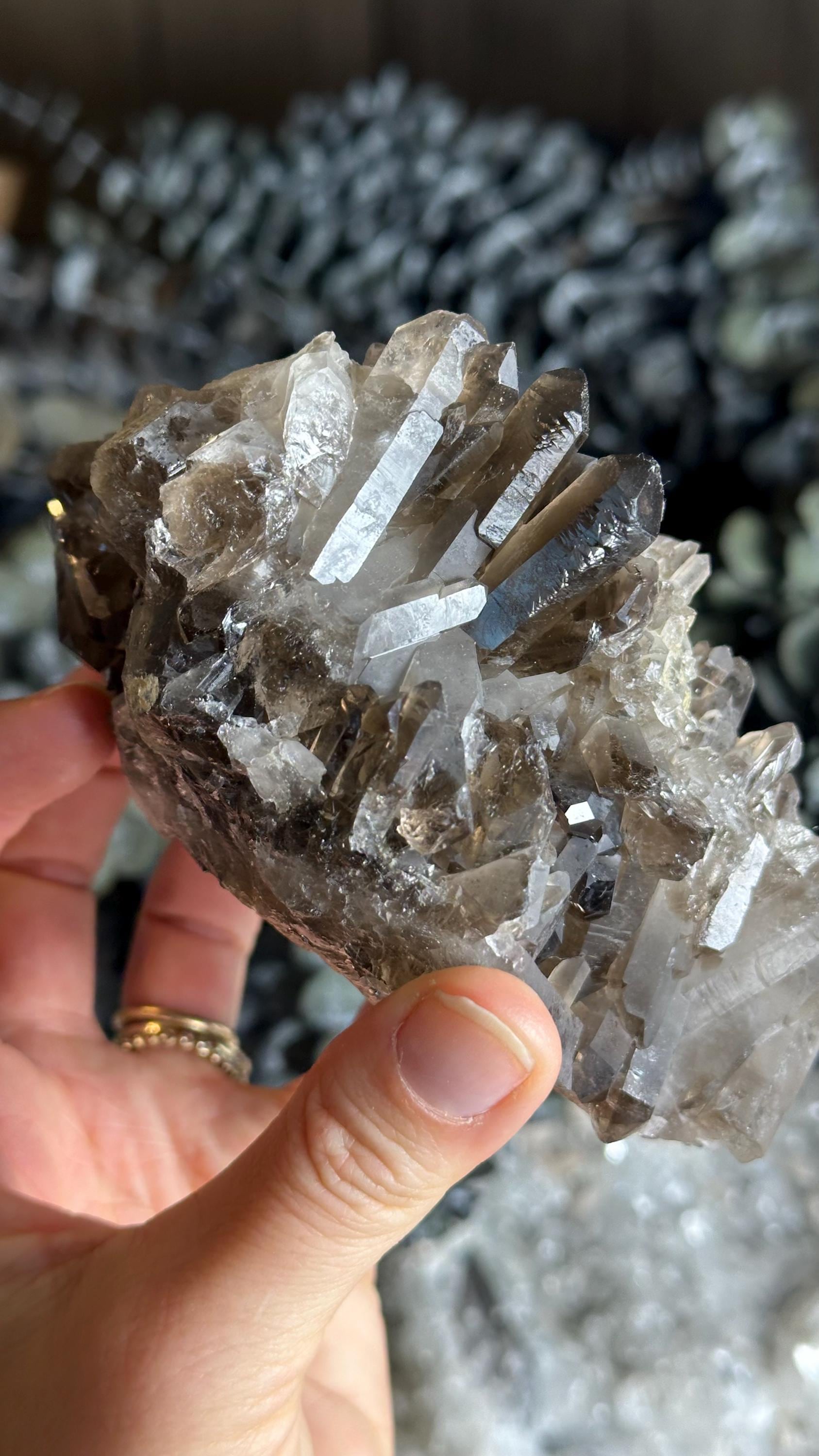 Brazilian Smoky Quartz Cluster
