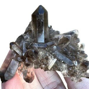 Smoky Quartz Cluster, Crystal Cluster, Crystal For Protection, Grounding, Home Decor, Witchy , Black Smokey, From Brazil #3