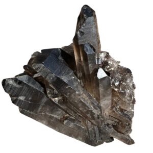 Smoky Quartz Cluster, Crystal Cluster, Crystal For Protection, Grounding, Home Decor, Witchy , Black Smokey, From Brazil #4