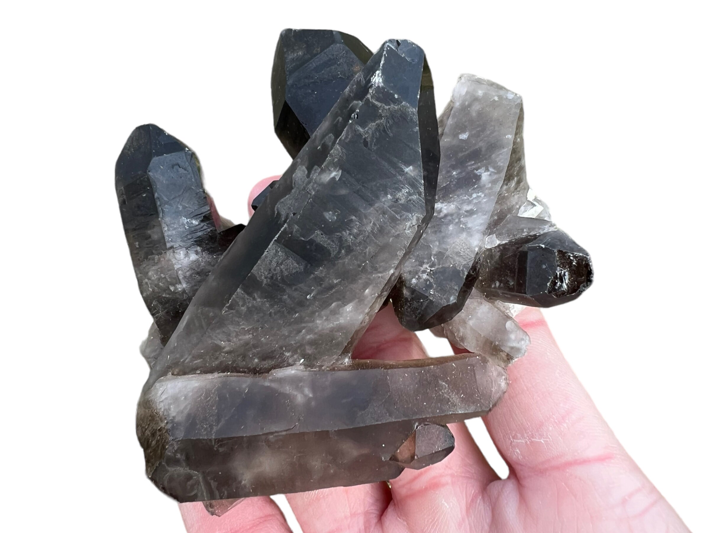 Smoky Quartz Cluster, Crystal Cluster, Crystal For Protection, Grounding, Home Decor, Witchy , Black Smokey, From Brazil #2 Smoky Quartz Cluster, Crystal Cluster, Crystal For Protection, Grounding, Home Decor, Witchy , Black Smokey, From Brazil #2