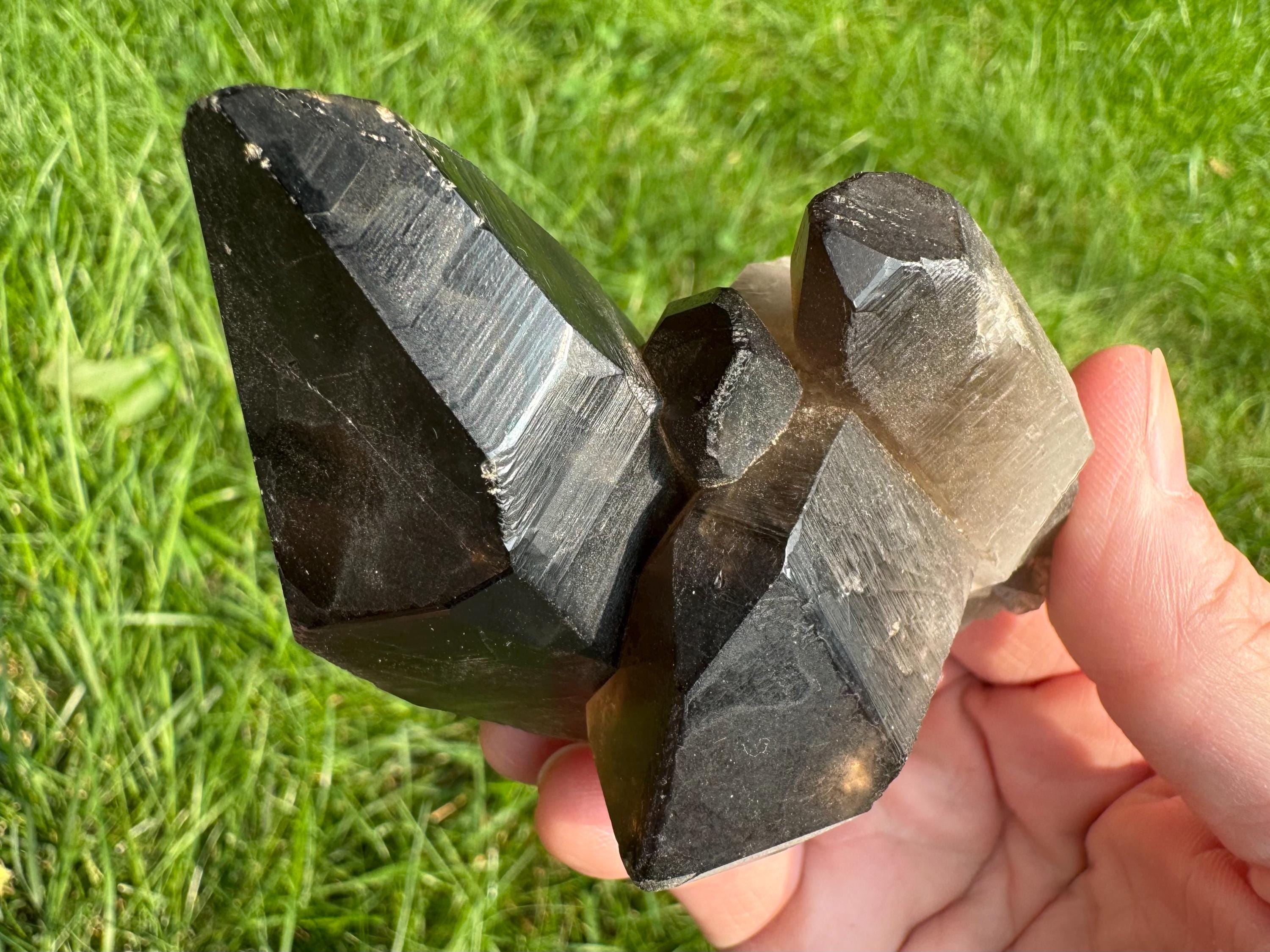 Smoky Quartz Cluster, Crystal For Protection, Grounding Home Decor From Brazil #5 Smoky Quartz Cluster, Crystal For Protection, Grounding Home Decor From Brazil #5
