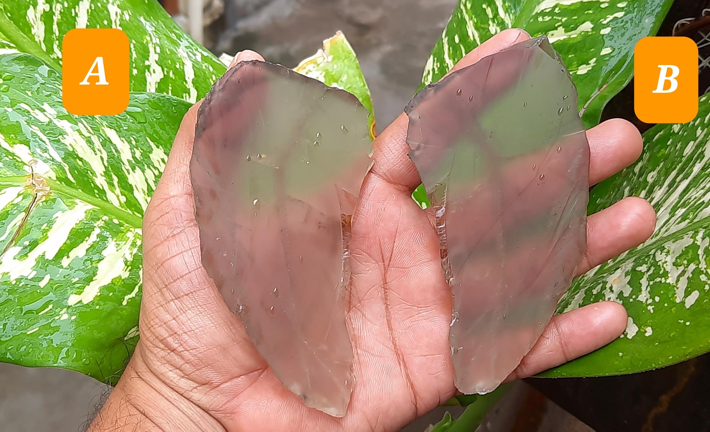 Raw Smoky Quartz Crystal Specimen: Unpolished Gemstone Slice