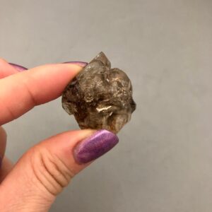 Elestial Smoky Quartz Crystal Specimen Cluster (1 1/8") For Transformation, Connecting To Source, Accessing The Akashic, Harmony, Courage