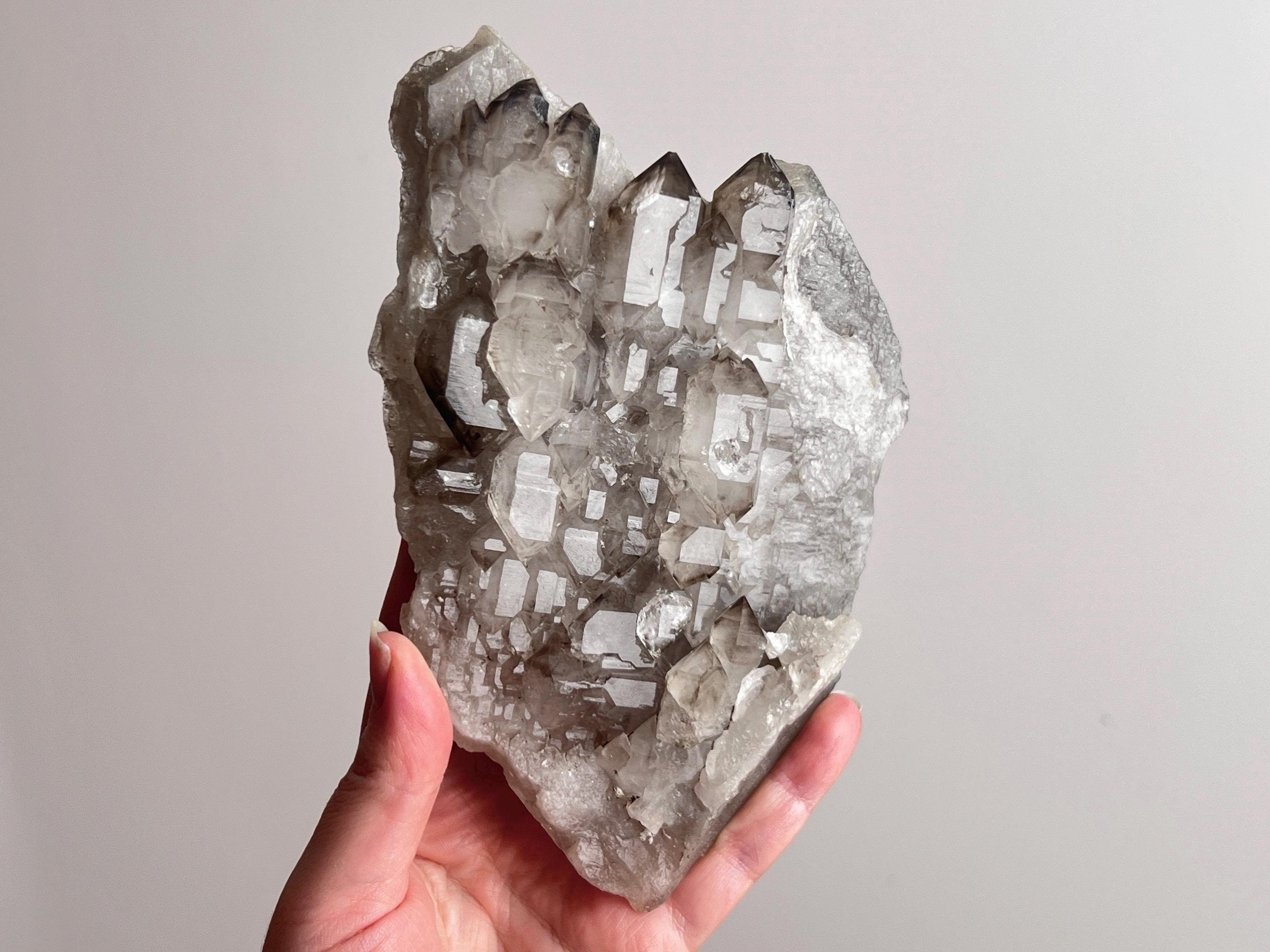 Elestial Smokey Quartz Specimen | Elestial Quartz Cluster