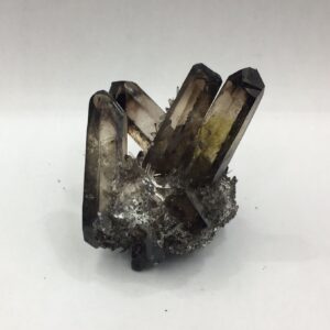 Irradiated Smoky Quartz Cluster Dark Smoky Quartz Crystal Cluster Grounding Stone Decor Mineral Specimen Healing Stone Rock Free Form CD-S17