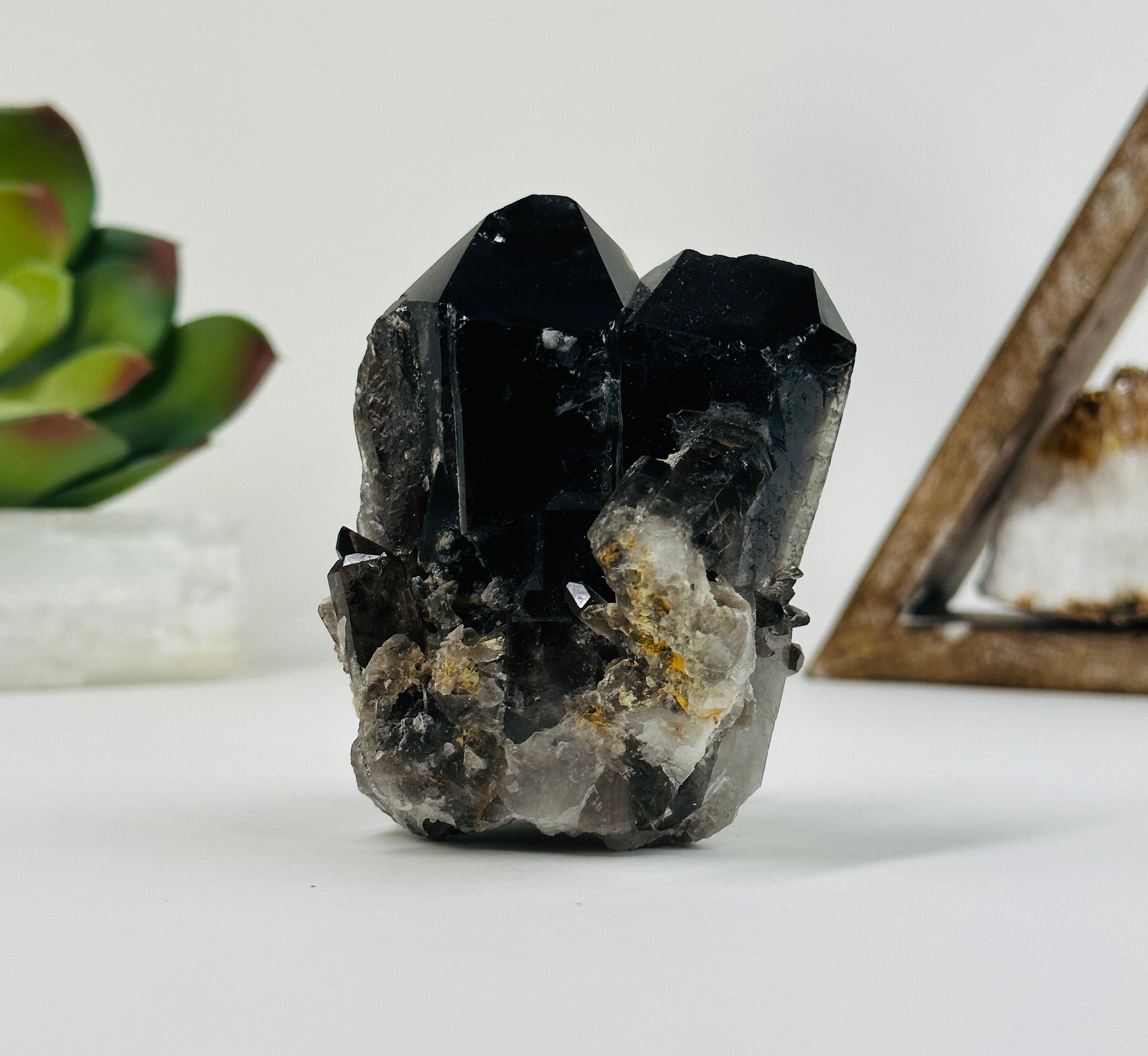 Smokey Quartz Cluster Freeform Ooak