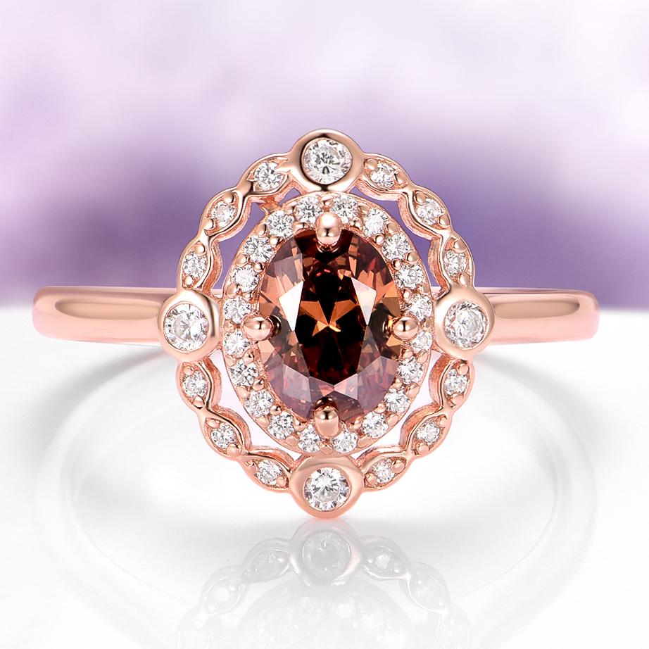 Smoky Quartz Ring- 14k Rose Gold Vermeil Brown Gemstone Engagement Ring For Women- Dainty Promise Ring- Anniversary Birthday Gift For Her Smoky Quartz Ring- 14k Rose Gold Vermeil Brown Gemstone Engagement Ring For Women- Dainty Promise Ring- Anniversary Birthday Gift For Her