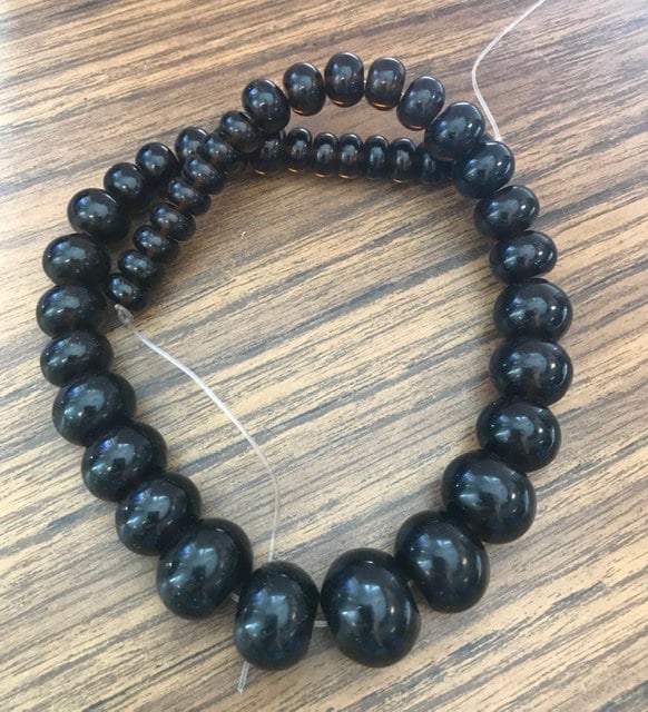 Smoky Quartz 10x6mm-20x15mm Graduated Rondelle Gemstone Beads~ -15.5 Inch Strand Smoky Quartz 10x6mm-20x15mm Graduated Rondelle Gemstone Beads~ -15.5 Inch Strand