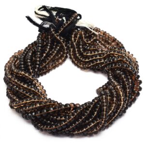 Aaa Smoky Quartz Rondelle Beads | 5mm-8mm Smooth Beads 13inch Strand | Natural Brown Smoky Quartz Semi Precious Gemstone Beads For Jewelry Aaa Smoky Quartz Rondelle Beads | 5mm-8mm Smooth Beads 13inch Strand | Natural Brown Smoky Quartz Semi Precious Gemstone Beads For Jewelry