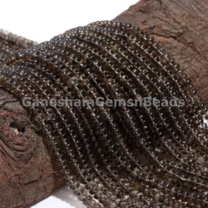 Aaa Gem Grade Genuine Natural Smoky Quartz Beads, Brown Smoky Smooth Rondelle Gemstone Beads, Smokey Quartz Beads Jewelry Making Beads Aaa Gem Grade Genuine Natural Smoky Quartz Beads, Brown Smoky Smooth Rondelle Gemstone Beads, Smokey Quartz Beads Jewelry Making Beads