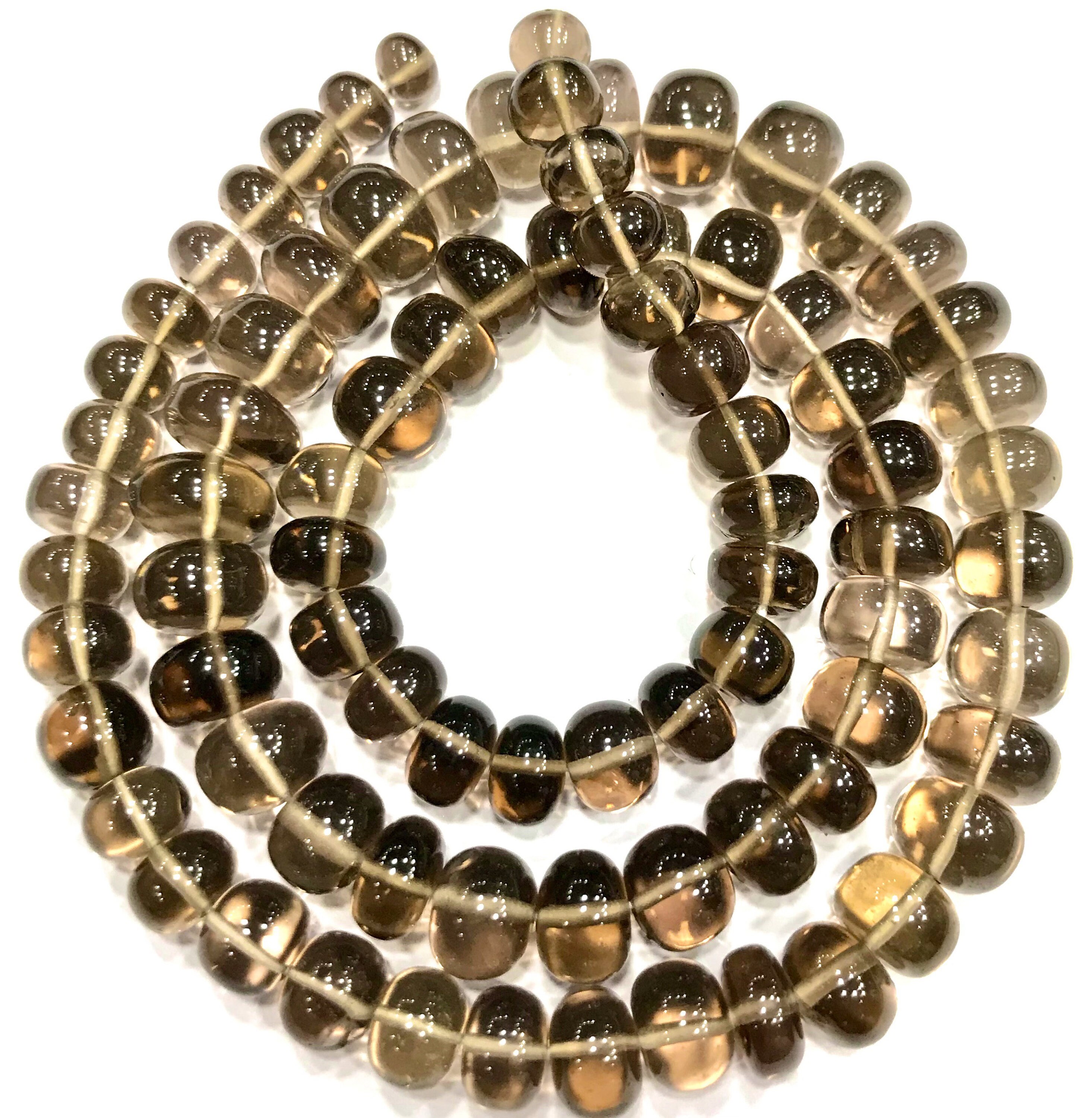 Aaa++ Quality Smoky Quartz Smooth Rondelle Beads 7-9mm Smoky Quartz Gemstone Beads Smoky Quartz Stone Graduated Smooth Beads Wholesale Stone Aaa++ Quality Smoky Quartz Smooth Rondelle Beads 7-9mm Smoky Quartz Gemstone Beads Smoky Quartz Stone Graduated Smooth Beads Wholesale Stone