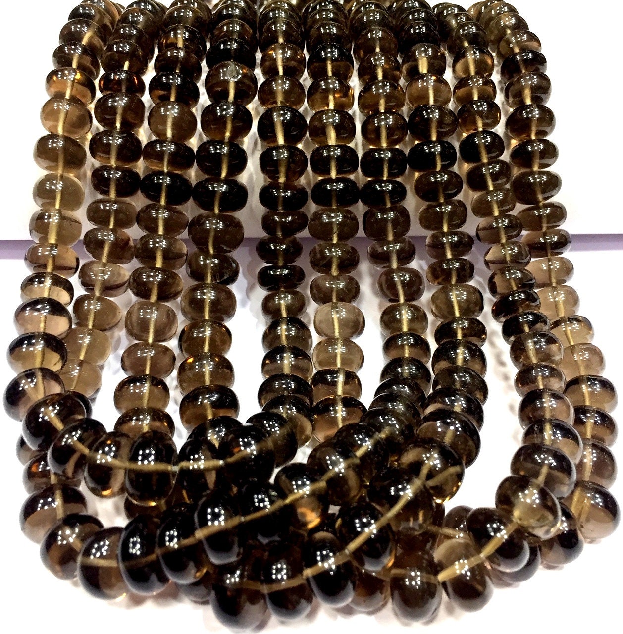 Aaa+ Quality~~natural Smoky Quartz Smooth Rondelle Beads Graduation Rondelle Beads 7-9.mm Smoky Quartz Gemstone Beads Wholesale Price Beads. Aaa+ Quality~~natural Smoky Quartz Smooth Rondelle Beads Graduation Rondelle Beads 7-9.mm Smoky Quartz Gemstone Beads Wholesale Price Beads.