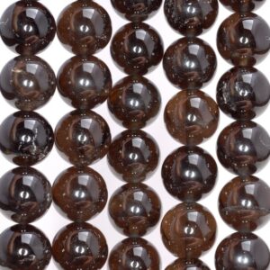 12mm Natural Dark Black Smoky Quartz Gemstone Grade Aaa Round Loose Beads 15.5 Inch Full Strand (80003813-b96) 12mm Natural Dark Black Smoky Quartz Gemstone Grade Aaa Round Loose Beads 15.5 Inch Full Strand (80003813-b96)