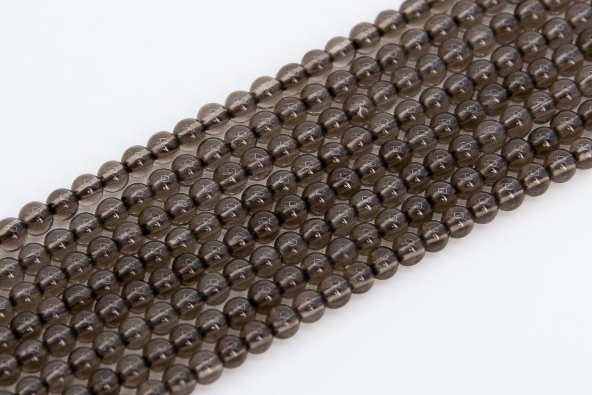 2mm Smoky Quartz Beads Grade Aaa Genuine Natural Gemstone Full Strand Round Loose Beads 15.5" Bulk Lot 1,3,5,10 And 50 (102278-492)