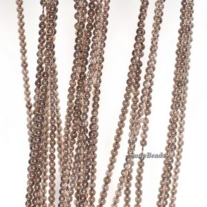 2MM Champagne Smoky Quartz Gemstone Grade AA Round 2MM Loose Beads 15.5 inch Full Strand LOT 1,2,6,12 and 50 (90113603-107 - 2mm C) 2MM Champagne Smoky Quartz Gemstone Grade AA Round 2MM Loose Beads 15.5 inch Full Strand LOT 1,2,6,12 and 50 (90113603-107 - 2mm C)
