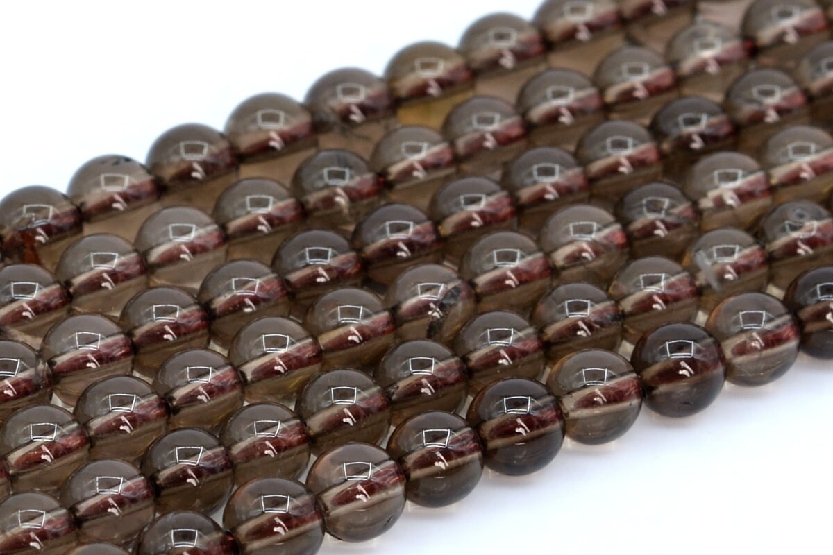 4mm Smoky Quartz Beads Grade Aaa Natural Gemstone Full Strand Round Loose Beads 15" Bulk Lot Options (102020-444)