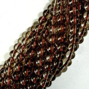Smoky Quartz 6mm Round Beads, 15.5 Inch, Full strand, Approx. 64 beads, Hole 1mm, A quality (408054006) Smoky Quartz 6mm Round Beads, 15.5 Inch, Full strand, Approx. 64 beads, Hole 1mm, A quality (408054006)