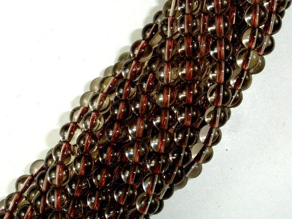 Smoky Quartz 6mm Round Beads, 15.5 Inch, Full Strand, Approx. 64 Beads, Hole 1mm, A Quality (408054006) Smoky Quartz 6mm Round Beads, 15.5 Inch, Full Strand, Approx. 64 Beads, Hole 1mm, A Quality (408054006)