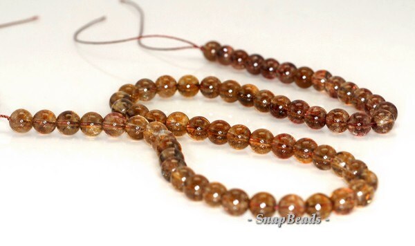7mm Smoky Quartz Gemstone Round Loose Beads 7.5 Inch Half Strand (90191788-b40-584)