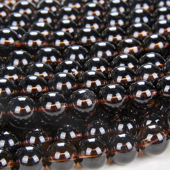 Deep Smoky Quartz Gemstone Grade Aaa Round 6mm 8mm 10mm Loose Beads Bulk Lot 1,2,6,12 And 50 (d84) Deep Smoky Quartz Gemstone Grade Aaa Round 6mm 8mm 10mm Loose Beads Bulk Lot 1,2,6,12 And 50 (d84)