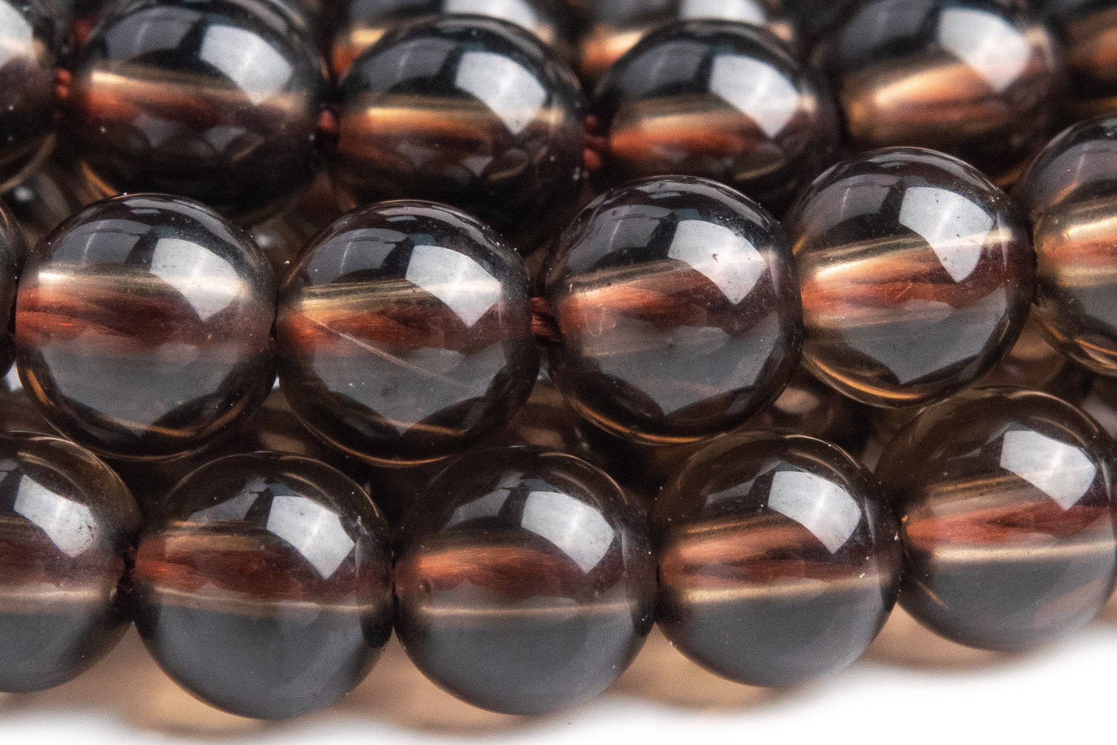 Genuine Natural Smoky Quartz Gemstone Beads 4mm Smoky Round Aaa Quality Loose Beads (102020)