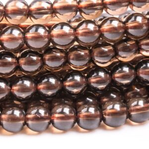 Genuine Natural Smoky Quartz Gemstone Beads 3-4MM Round AAA Quality Loose Beads (100659) Genuine Natural Smoky Quartz Gemstone Beads 3-4MM Round AAA Quality Loose Beads (100659)