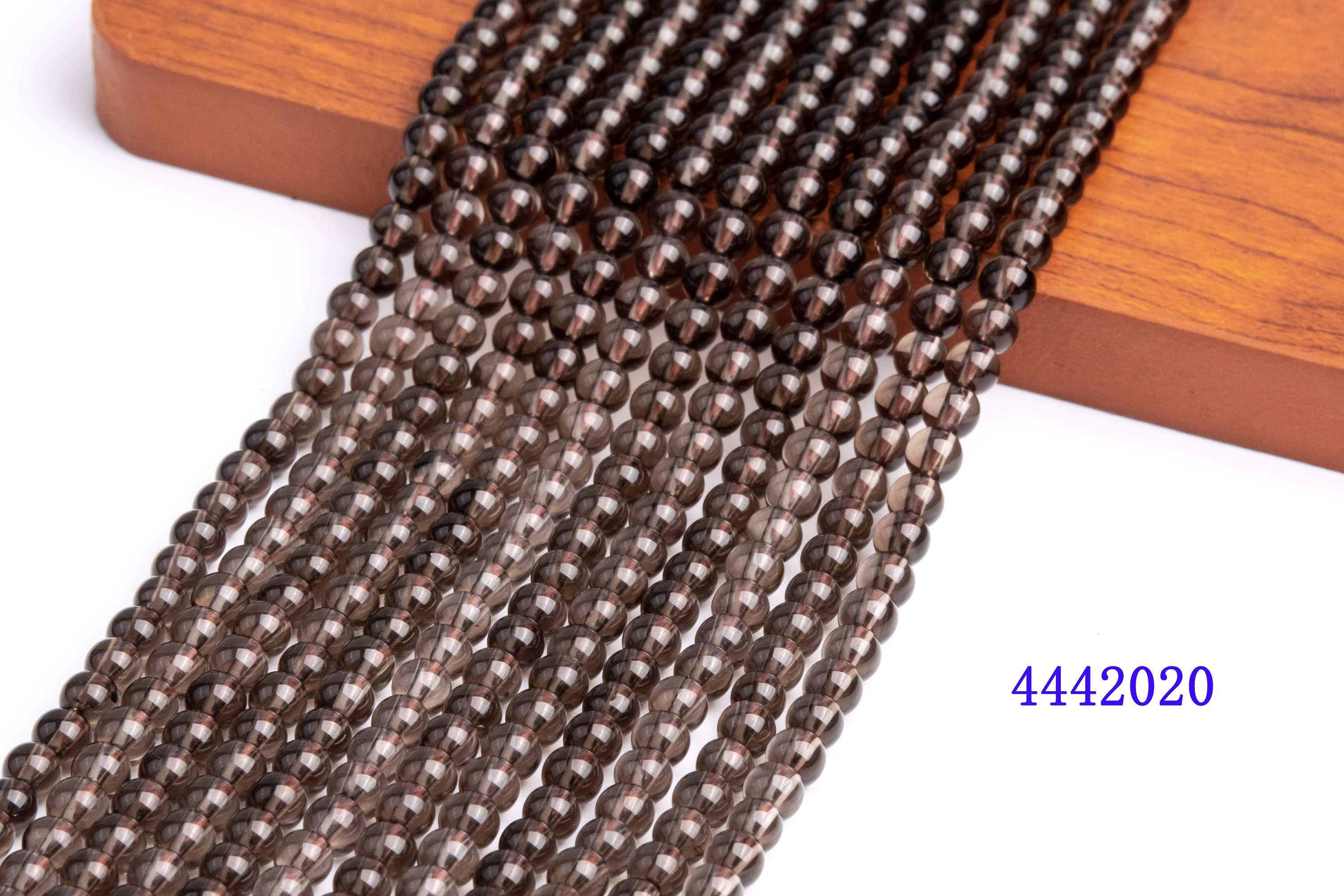 Natural Smoky Smoky Quartz Gemstone Grade Aaa Round 4mm 7-8mm Loose Beads