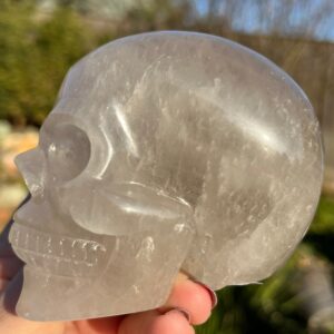 1lb Smoky Quartz Skull Crystal Skull | Quartz Skull | Skull Art | Human Skull Natural Carved Stone 1lb Smoky Quartz Skull Crystal Skull | Quartz Skull | Skull Art | Human Skull Natural Carved Stone