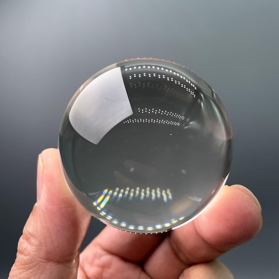 2.2" Clear Smoky Quartz Sphere: Himalayan Crystal Ball, Reiki Healing