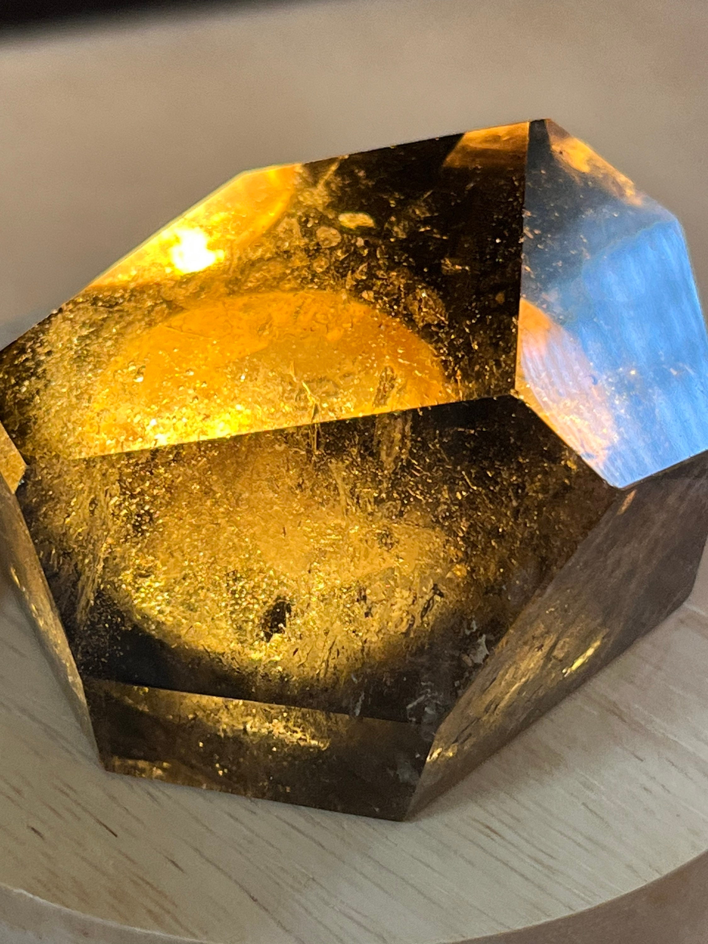 Clear Smoky Quartz Freeform | Faceted Smoky Quartz | Genuine Stone Crystal