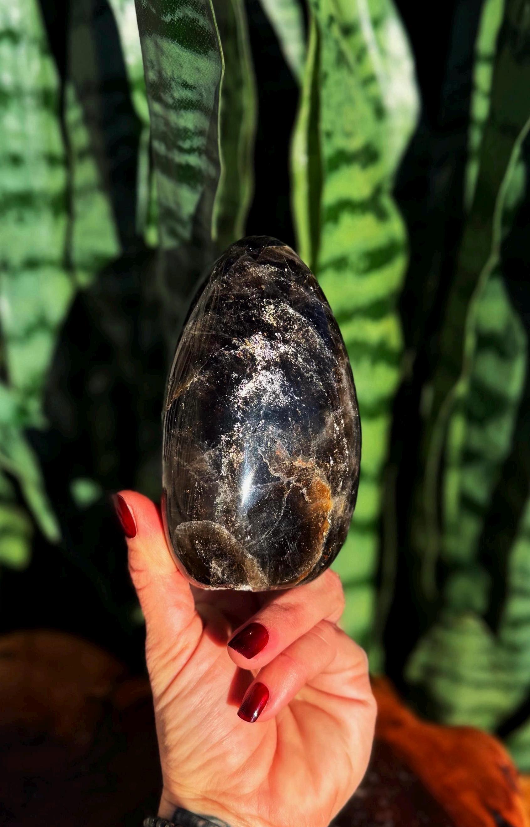 Smoky Quartz Crystal Free Form - Energetic Protection + Grounding & Calming Over Thinking