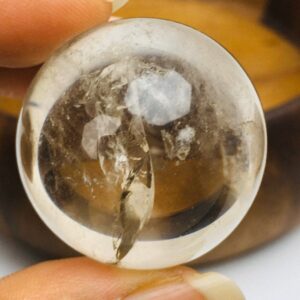 Smoky Quartz Crystal Sphere: Natural Inclusions, Polished Orb (33mm) SP12 Smoky Quartz Crystal Sphere: Natural Inclusions, Polished Orb (33mm) SP12