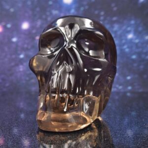 Gemmy Polished  Smoky Quartz Crystal Skull from Brazil | 3.58" | 425 grams