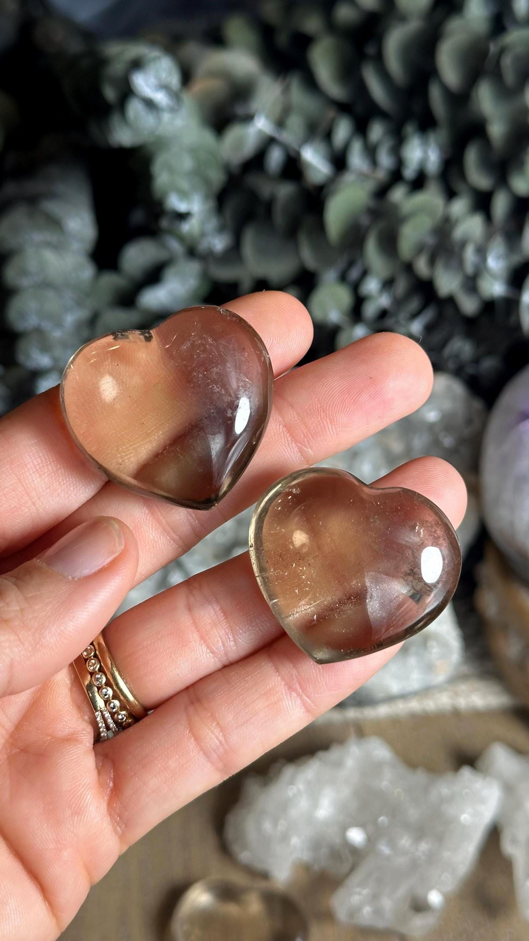 Smoky Quartz Heart Crystal, Healing Stone