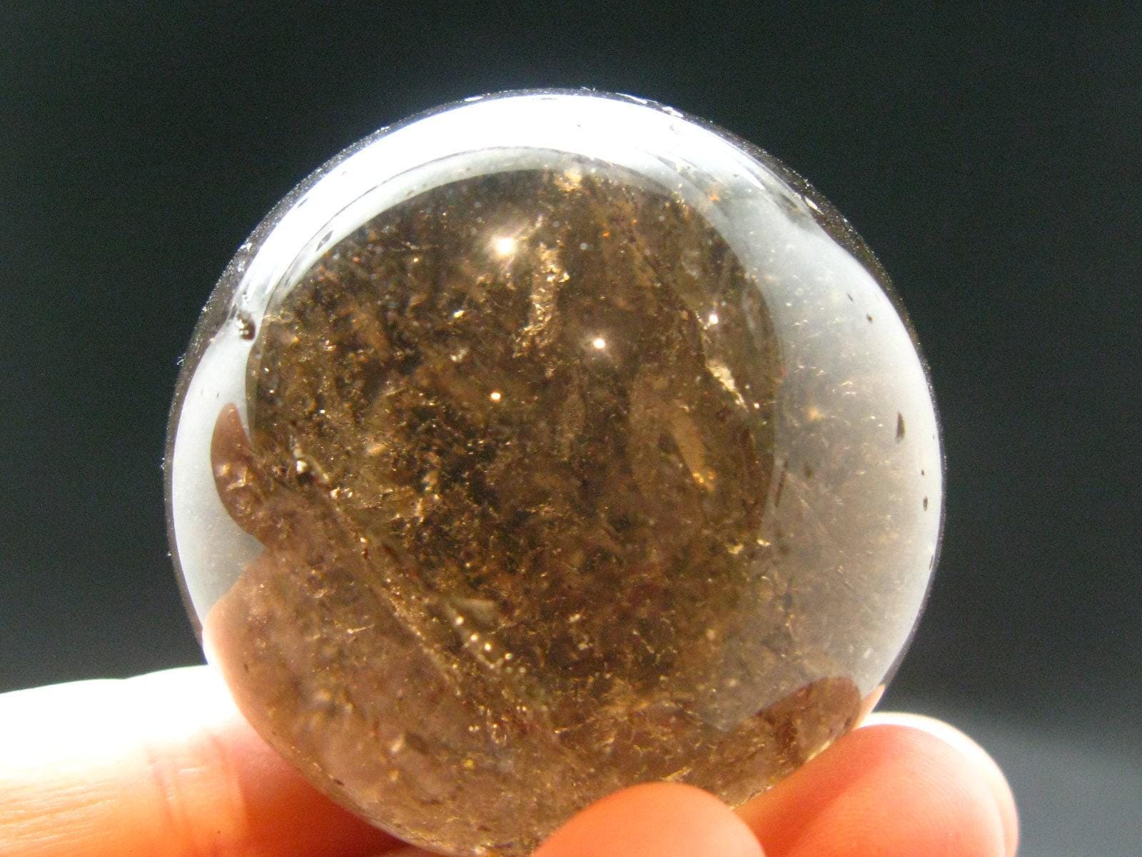 Natural Color Smoky Quartz Sphere From Brazil - 1.7"