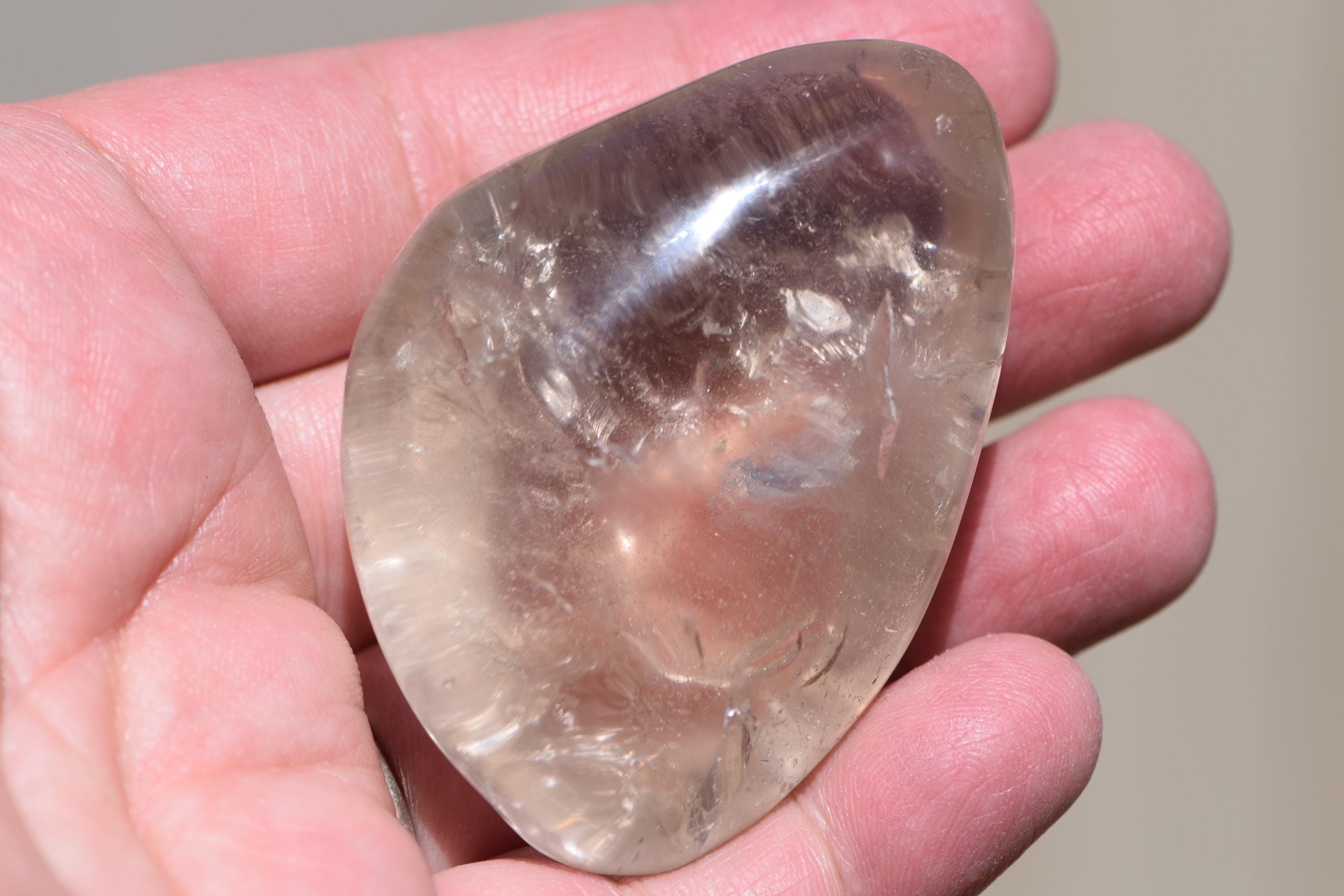 Smoky Quartz Palm Stone