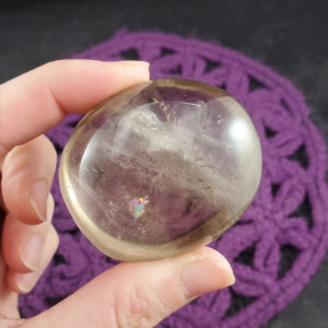 Smoky Quartz Palmstone Gallet Crystal Palm Stone Natural Smokey Madagascar Smoky Quartz Palmstone Gallet Crystal Palm Stone Natural Smokey Madagascar