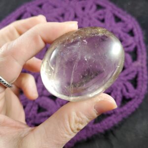 Smoky Quartz Palmstone Gallet Crystal Palm Stone Natural Smokey Madagascar Smoky Quartz Palmstone Gallet Crystal Palm Stone Natural Smokey Madagascar