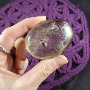 Smoky Quartz Palmstone Gallet Crystal Palm Stone Natural Smokey Madagascar Smoky Quartz Palmstone Gallet Crystal Palm Stone Natural Smokey Madagascar