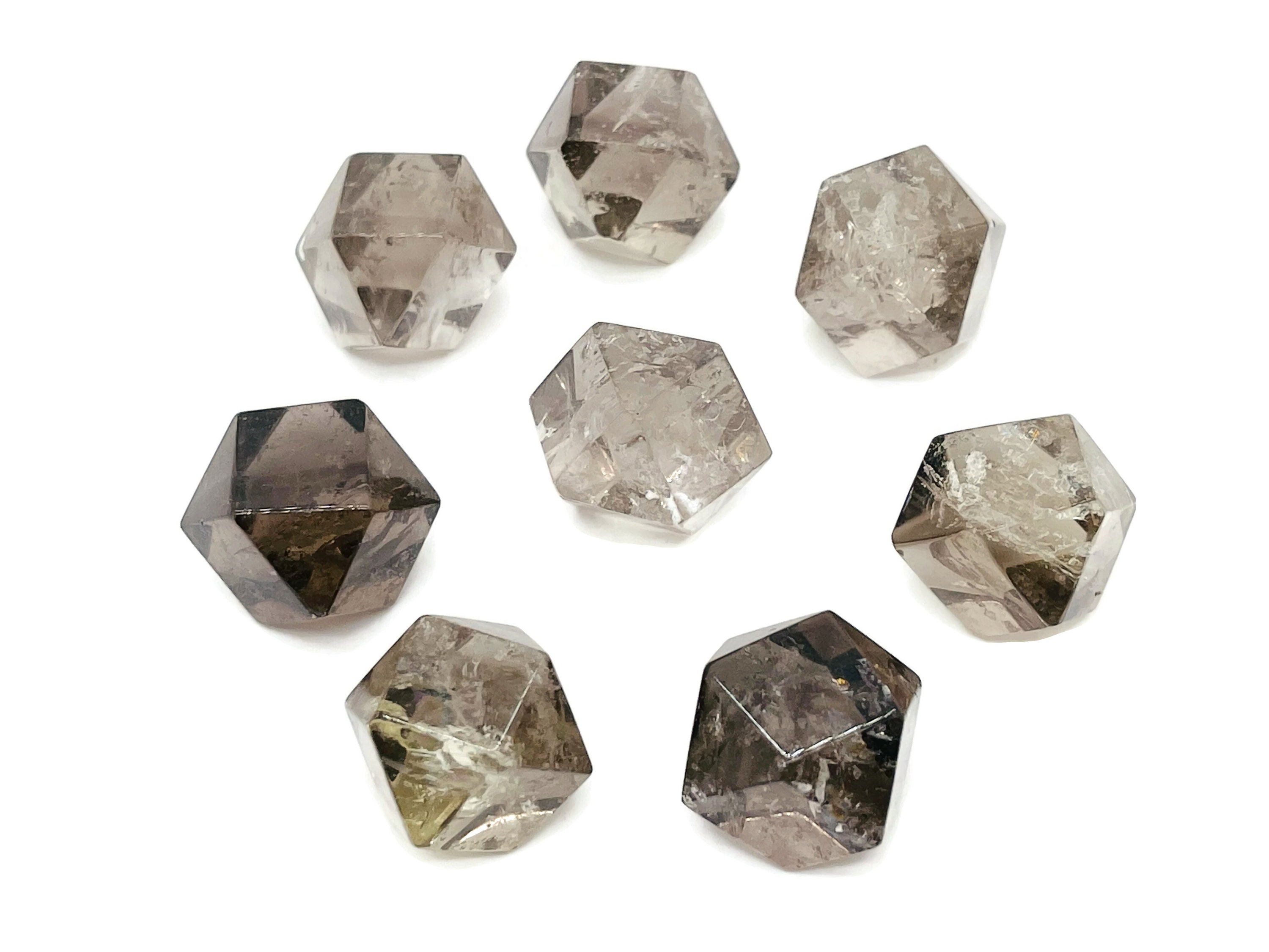 Smoky Quartz Polyhedron Crystal - Crystal Polyhedron Carving - Polished Polyhedron - 2cm - Pl1002