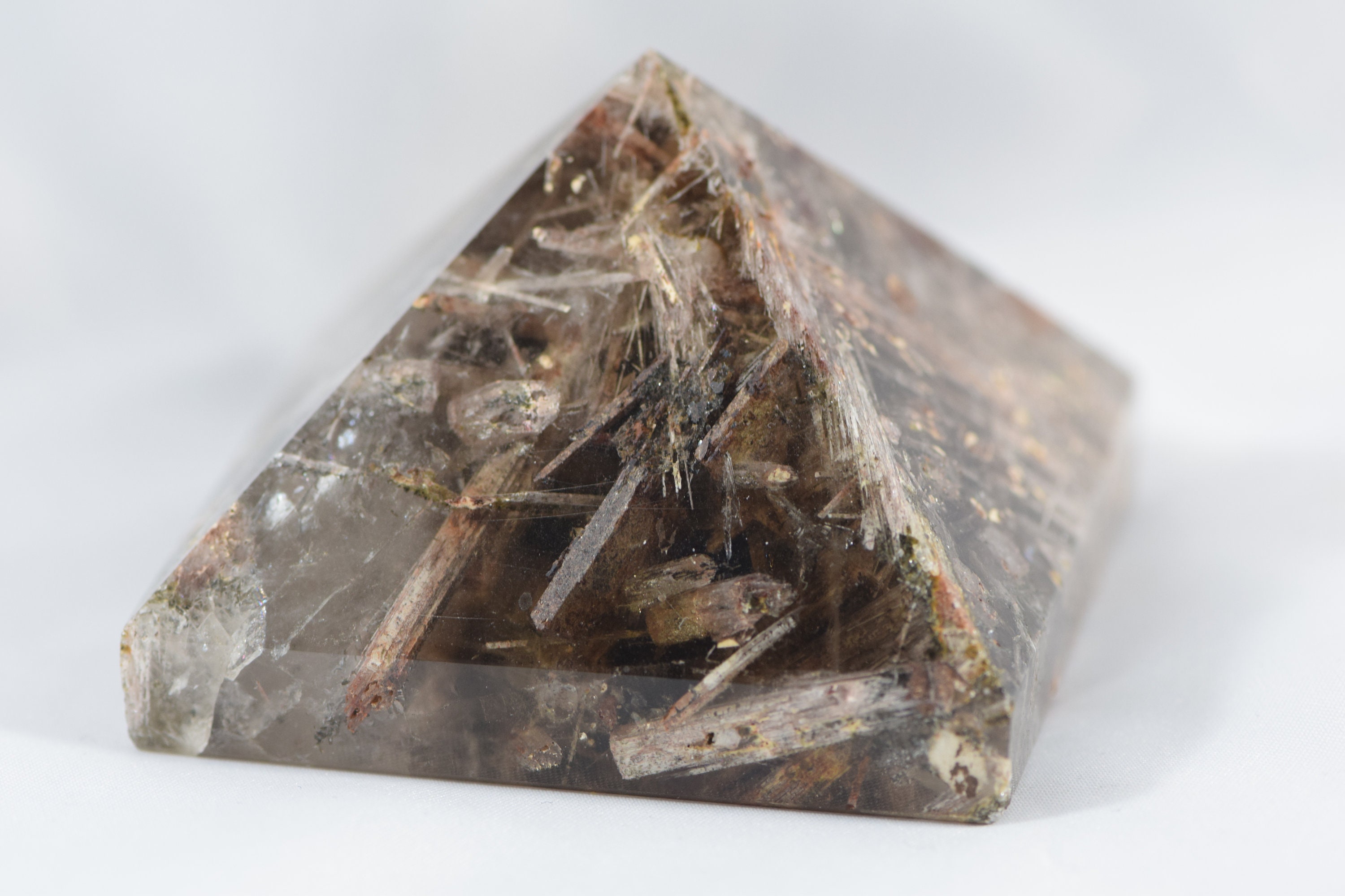 Smoky Quartz Pyramid With Unknown Inclusions