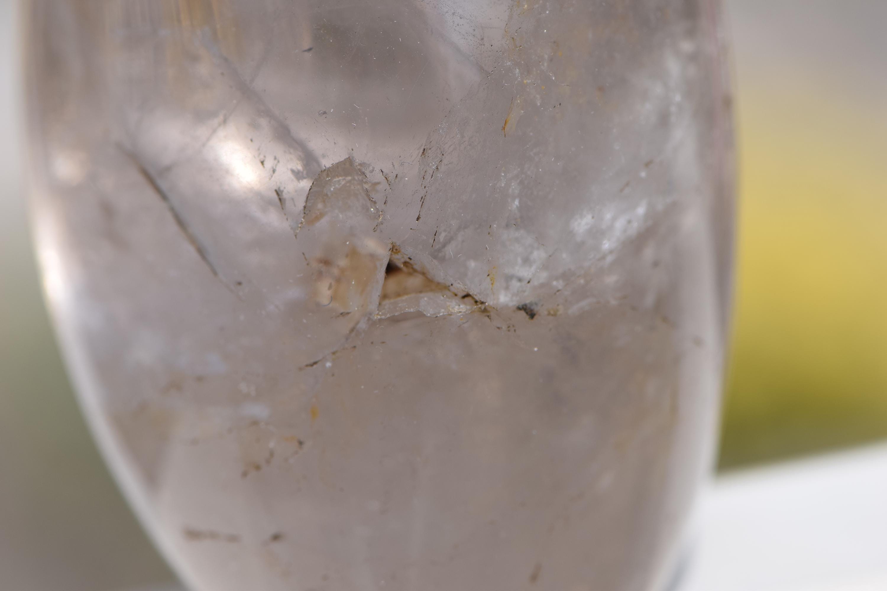 Rare Triangular Negative Crystal In Smoky Quartz Free Form